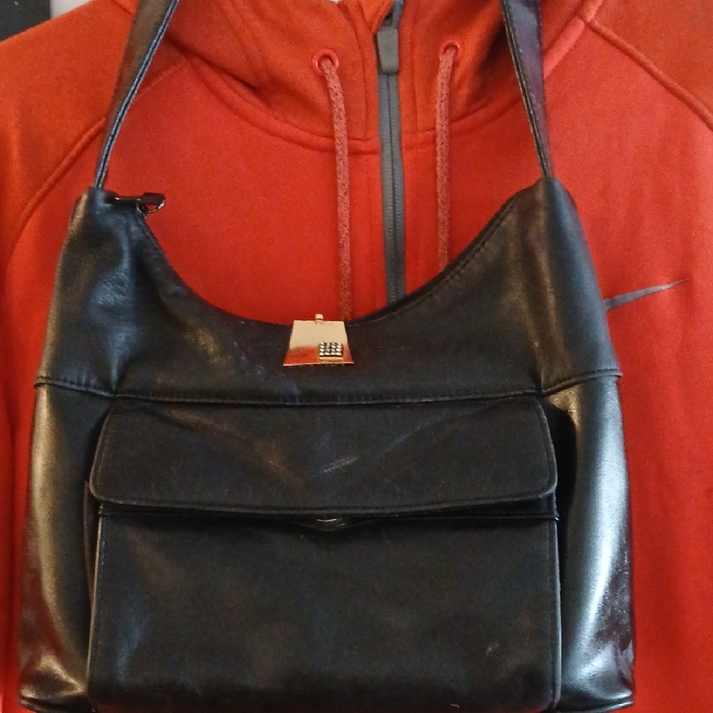 Vintage America Black Shoulder Bag